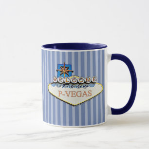 Blue Orange P-Vegas Platteville Wisconsin Tasse