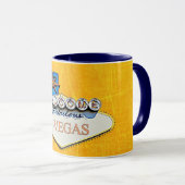 Blue Orange P-Vegas Platteville Wisconsin Tasse (VorderseiteRechts)