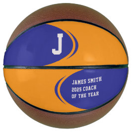 Blue Orange Personalisiert Basketball