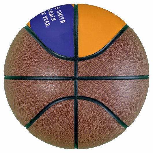 Blue Orange Personalisiert Basketball (Rechts)