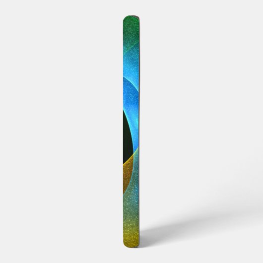 Blue Orange Pink Modern Abstract Art Pattern #24 Samsung Galaxy Hülle (Linke Seite)