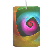 Blue Orange Pink Modernes Abstraktes Kunstmuster # Autolufterfrischer (Vorderseite)