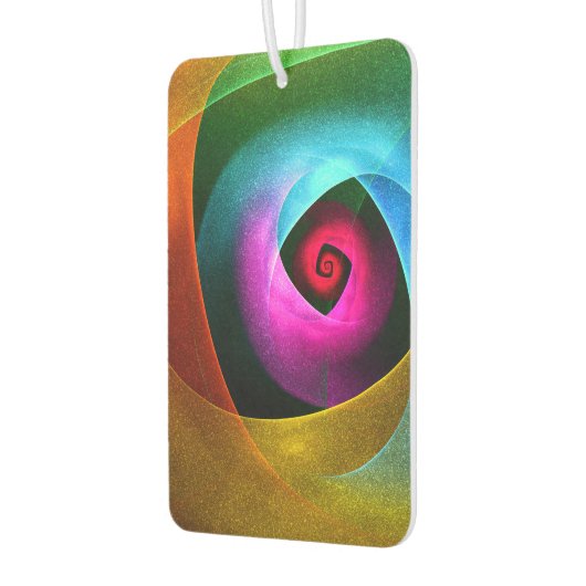 Blue Orange Pink Modernes Abstraktes Kunstmuster # Autolufterfrischer (Links)