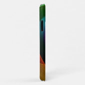 Blue Orange Pink Modernes Abstraktes Kunstmuster # Case-Mate iPhone Hülle (Hinten/Rechts)