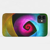 Blue Orange Pink Modernes Abstraktes Kunstmuster # Case-Mate iPhone Hülle (Rückseite (Horizontal))