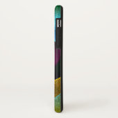 Blue Orange Pink Modernes Abstraktes Kunstmuster # Case-Mate iPhone Hülle (Hinten/Links)