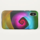 Blue Orange Pink Modernes Abstraktes Kunstmuster # Case-Mate iPhone Hülle (Rückseite (Horizontal))
