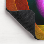 Blue Orange Pink Modernes Abstraktes Kunstmuster # Mousepad (Ecke)