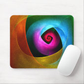 Blue Orange Pink Modernes Abstraktes Kunstmuster # Mousepad (Mit Mouse)