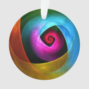 Blue Orange Pink Modernes Abstraktes Kunstmuster # Ornament