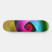 Blue Orange Pink Modernes Abstraktes Kunstmuster # Skateboard (Horizontal)