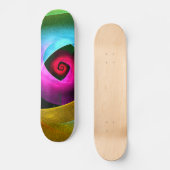 Blue Orange Pink Modernes Abstraktes Kunstmuster # Skateboard (Vorderseite)