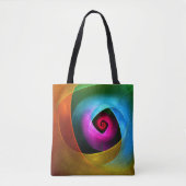 Blue Orange Pink Modernes Abstraktes Kunstmuster # Tasche (Vorderseite)