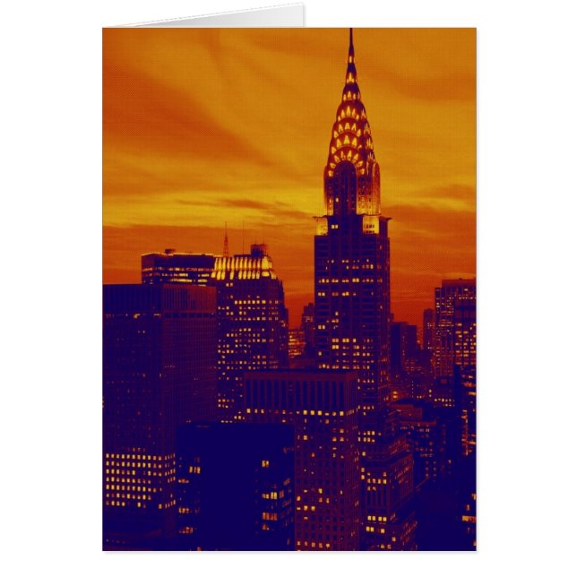 Blue Orange Pop Art New York City (Vorne)