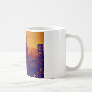 Blue Orange Pop Art New York City Kaffeetasse