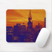 Blue Orange Pop Art New York City Mousepad (Mit Mouse)