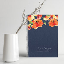 Blue Orange Poppy Letters to Daughter Journal