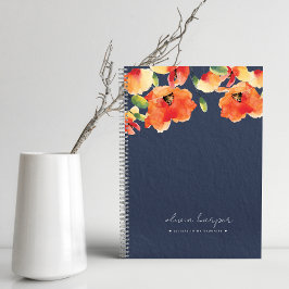 Blue Orange Poppy Letters to Daughter Journal Notizblock