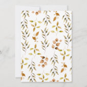 Blue Orange Pumpkin Truck Foliage Baby Dusche Einladung (Rückseite)