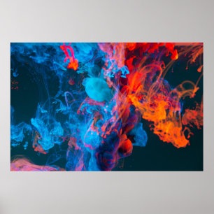 BLUE & ORANGE RAUCH POSTER