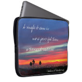 Blue Orange Sonnenuntergang Foto Ein Single Trauma Laptopschutzhülle (Vorne Rechts)