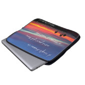 Blue Orange Sonnenuntergang Foto Ein Single Trauma Laptopschutzhülle (Vorne Knopf)