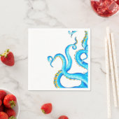 Blue Orange Tentacles Tinte Serviette (Beispiel)