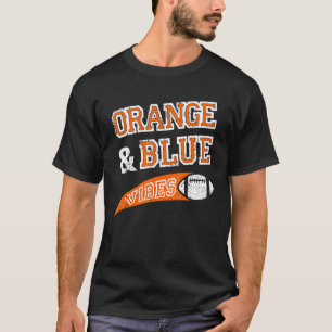 Blue & Orange Vibes Fußballteam Fan T-Shirt