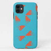 Blue, orange, vibrant, trendy geometric pattern Case-Mate iPhone hülle (Rückseite)