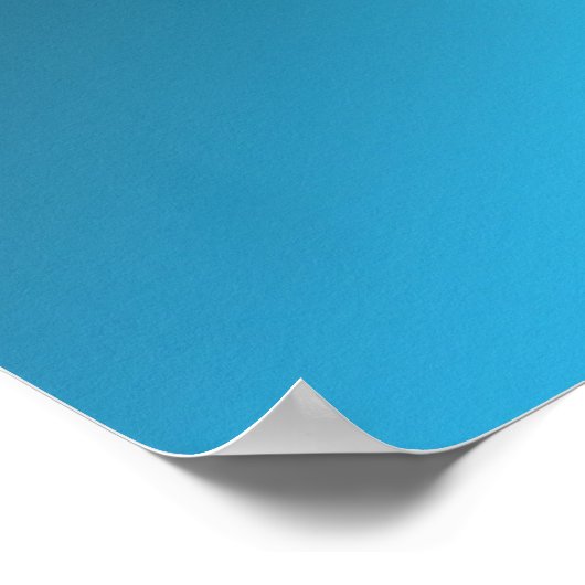 Blue Orbit Poster (Ecke)