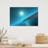Blue Orbit Poster (Küche)