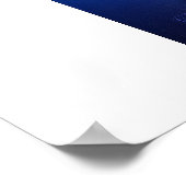 Blue Orbits Poster (Ecke)