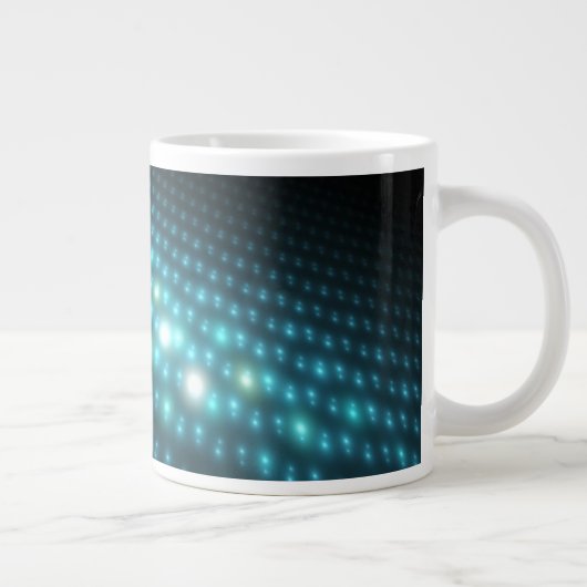 Blue Orbs 3D Jumbo-Tasse (Rechts)