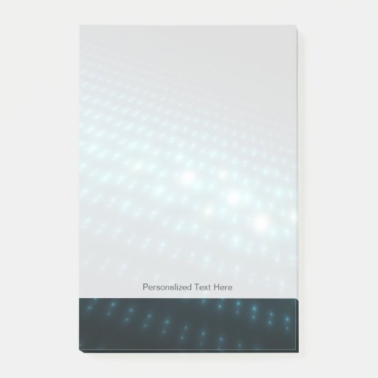 Blue Orbs 3D Post-it Klebezettel (Vorderseite)