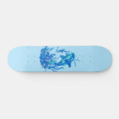 Blue Orca Design Skateboard (Horizontal)