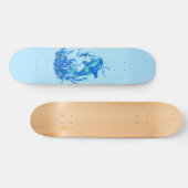 Blue Orca Design Skateboard (Horizontal)