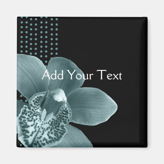 Blue Orchid auf Black Magnet (Vorne)