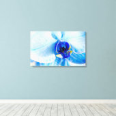 Blue Orchid Canvas Print Leinwanddruck (Insitu (Holzboden))