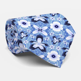 Blue Orchid Elegante Blume Krawatte