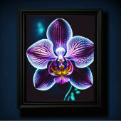 Blue Orchid Poster