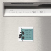 Blue Orchid Save the Date Magnet (In Situ (Geschirrspüler))