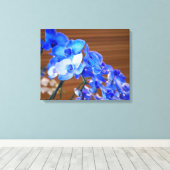 Blue Orchids Leinwanddruck (Insitu (Holzboden))