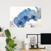 Blue Orchids Poster (Heimbüro)