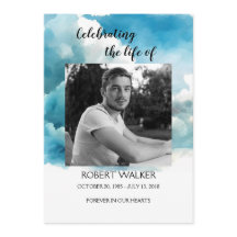 Blue Order of Service Life Celebration Program