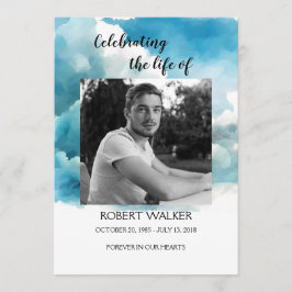 Blue Order of Service Life Celebration Program Programm