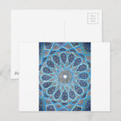 Blue Orient Postkarte (Vorne/Hinten)