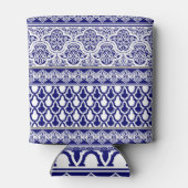 Blue Oriental Elegante: Filigree Patchwork Set Dosenkühler (Rückseite)
