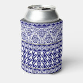 Blue Oriental Elegante: Filigree Patchwork Set Dosenkühler (Kanne Rückseite)