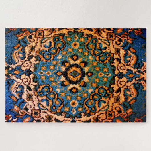 Blue Oriental Rug Puzzle (Horizontal)