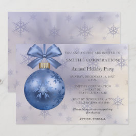 Blue Ornament Elegante Business Center Einladung